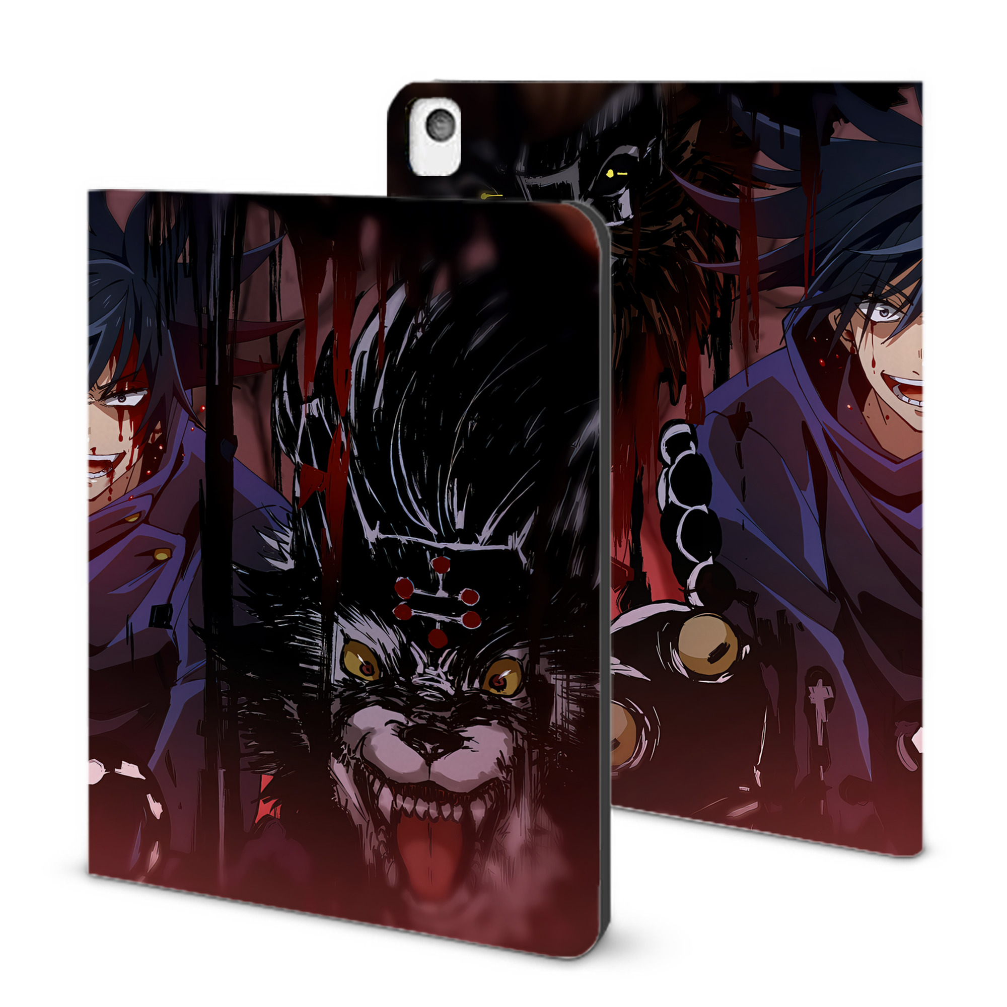 （画像用） 呪術廻戦 Jujutsu Kaisen IPadケース ペンホルダー付き ブックスタイルデザイン